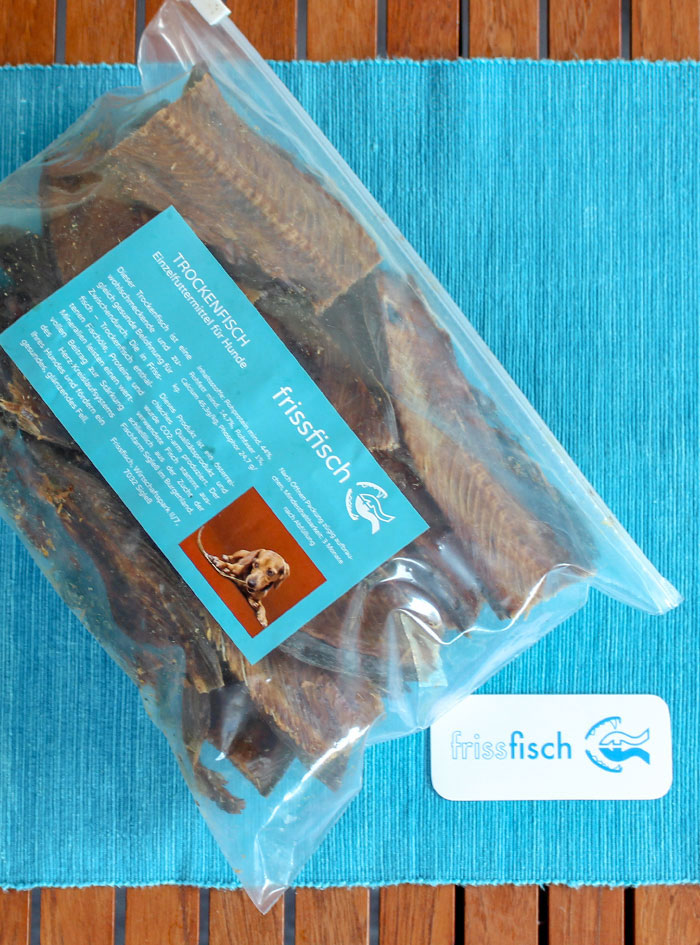 Trockenfisch verpackt